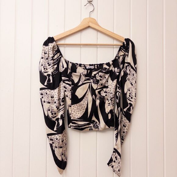 Reformation Pizzaro Silk Top Persephone Size 0 - Picture 2 of 10